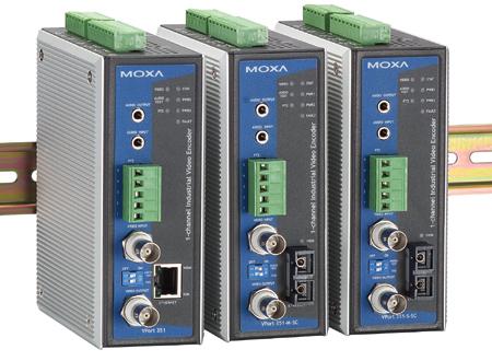 MOXA VPort 351  промышленный сервер IP  видеонаблюдения