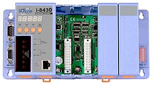 I-8430 PC     40, 512  Flash, 256 SRAM, 1xRS232,  1xRS232 / 485, Ethernet 10BaseT, 7   , Mini OS7, 4  