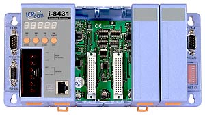 I-8431 PC     40, 512  Flash, 512 SRAM, 2xRS232,  1xRS232 / 485, Ethernet 10BaseT,  7   , Mini OS7, 4  